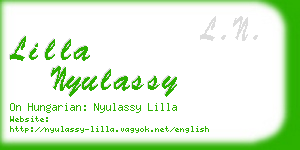 lilla nyulassy business card